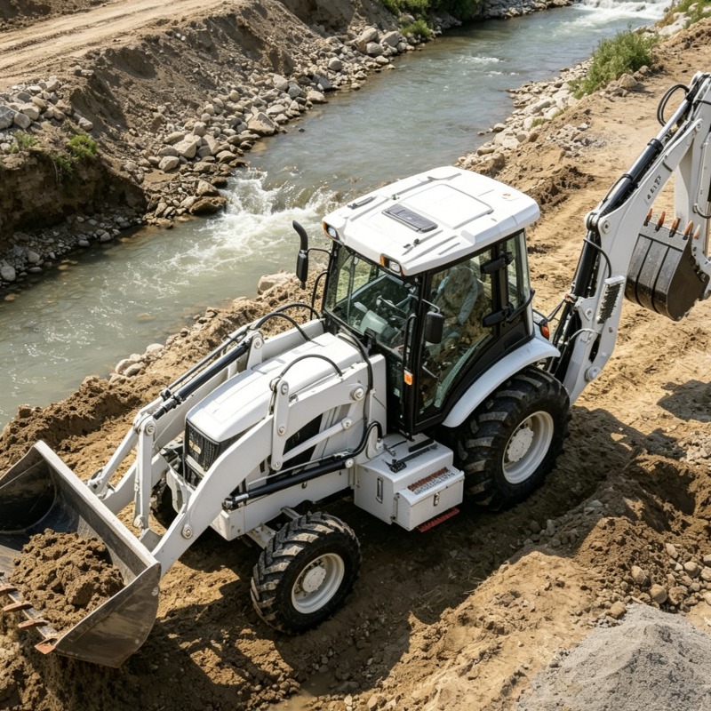 Heavy Equipment Working - Escavatore con Caricatore di Grado Industriale,