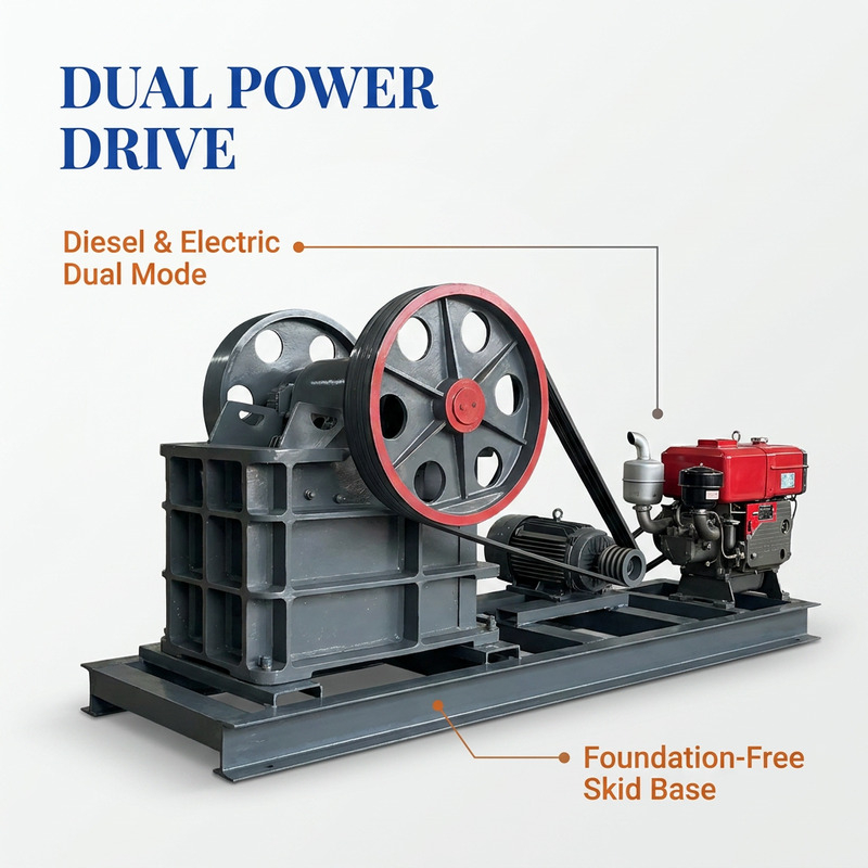 Heavy Equipment Electrical - Frantoio a mascelle mobile diesel-elettrico a
