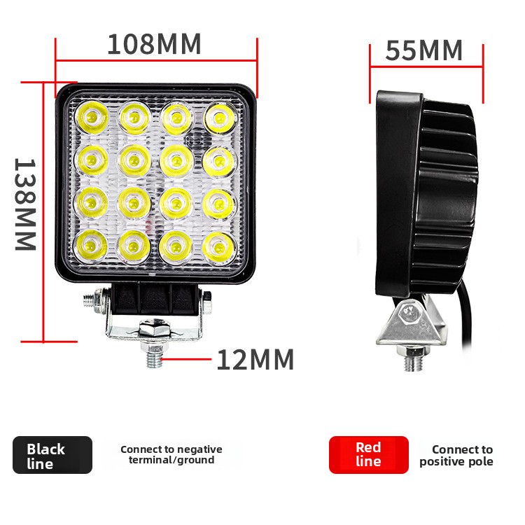 Faro da Lavoro LED 48W 16LED 4 - Heavy Equipment Working recensione e prezzo